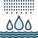waters, drop, liquid, rain, droplet, raindrop, rainwater