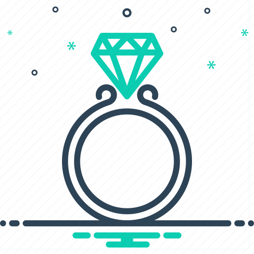 Jewel, ring, gemstone, ornament, jewelry, diamond, engagement icon - Download on Iconfinder
