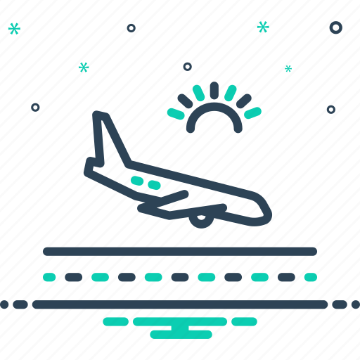 Arrivals, coming, airplane, aeroplane, landing, aircraft, transport icon - Download on Iconfinder