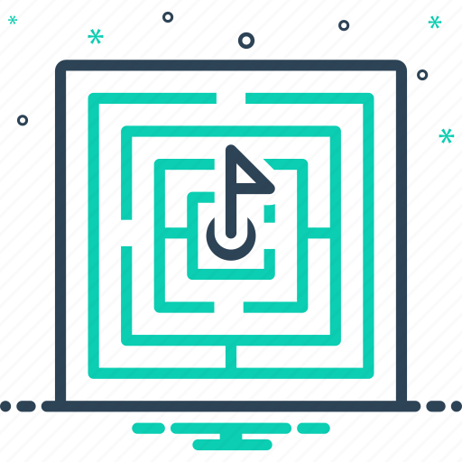 Challenged, maze, problem, complex, labyrinth, complicated, achievement icon - Download on Iconfinder