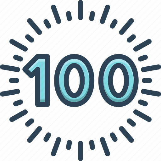 Hundreds, number, percent, discount, calculated, celebration, centenary icon - Download on Iconfinder
