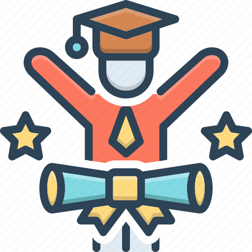 Graduate, student, achievement, certificate, degree, diploma, knowledge icon - Download on Iconfinder