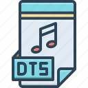 dts, application, audio, contract, music, note, multimedia