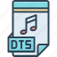 dts, application, audio, contract, music, note, multimedia 