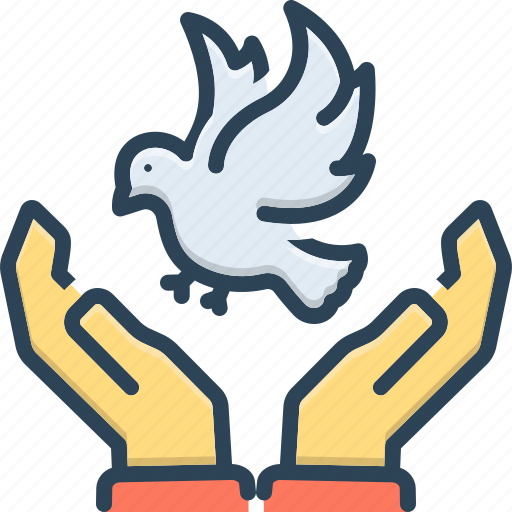 Respective, affined, related, connected, bird, freedom, peace icon - Download on Iconfinder