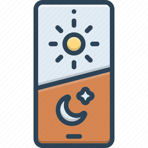 Modes, night, switch, toggle, phone, theme, screen icon - Download on Iconfinder