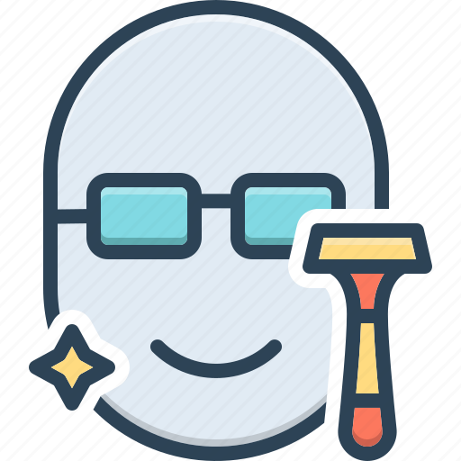 Shaved, razor, salon, face, cleanser, beard, hair shave icon - Download on Iconfinder