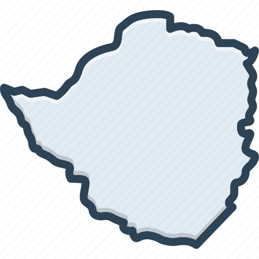 Zimbabwe, country, map, atlas, border, cartography, africa icon - Download on Iconfinder