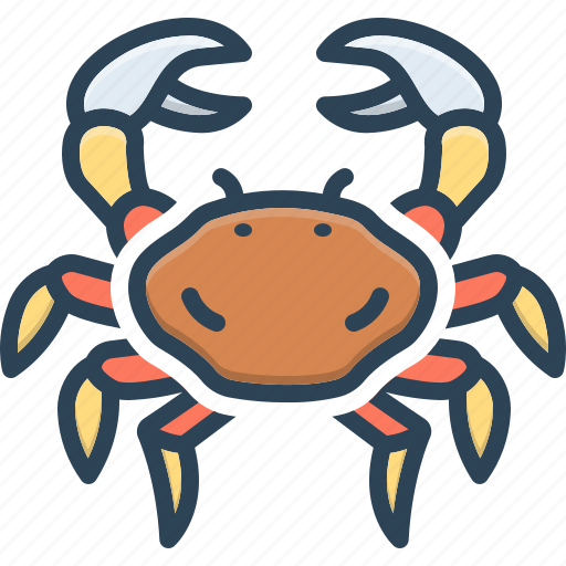 Realistic, sensible, crab, animal, claws, crustacean, seafood icon - Download on Iconfinder