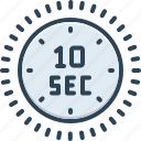 sec, circle, clock, count, countdown, second, stopwatch