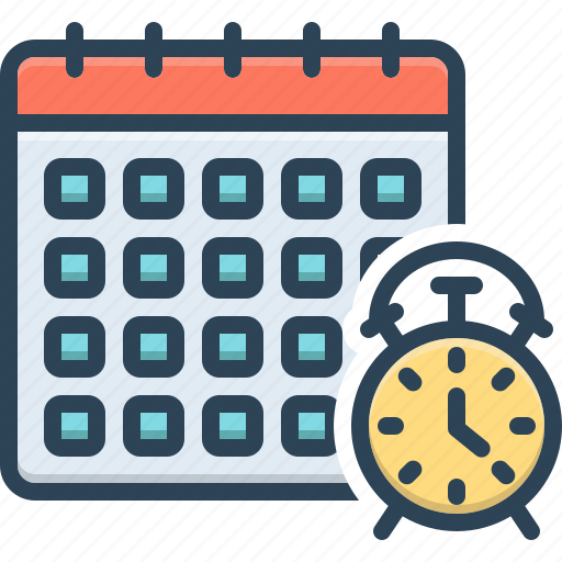 Duration, term, period, calendar, timeframe, agenda, deadline icon - Download on Iconfinder