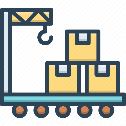 Bulk, shipment, quantity, cargo, container, crane, carrying icon - Download on Iconfinder