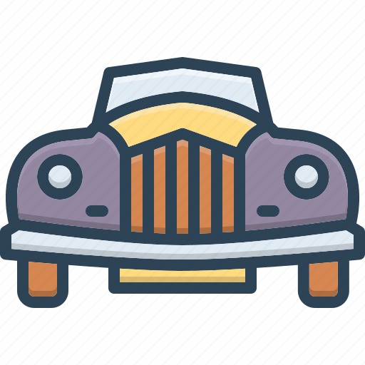 Pristine, primitive, automotive, cabriolet, classic, vintage, old car icon - Download on Iconfinder