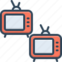 televisions, tv, broadcast, antenna, entertainment, multimedia, screens