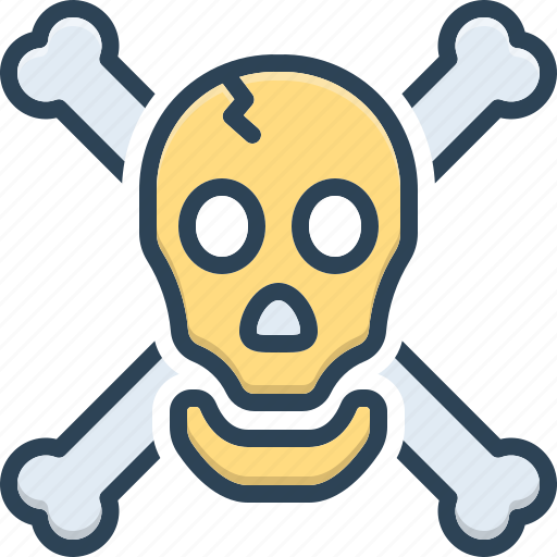 Dangerous, hazardous, perilous, riskful, bone, crossbone, halloween icon - Download on Iconfinder
