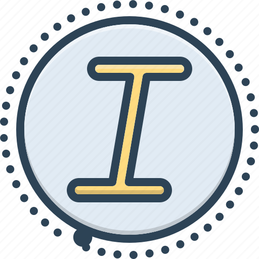 Italic, font, letter, text, alphabet, typography, inform icon - Download on Iconfinder