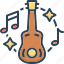 musical, guitar, tuneful, melodious, sonorous, song, note 
