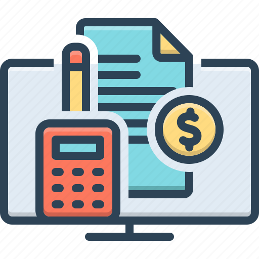 Accounting, bookkeeping, calculating, auditing, reckoning, budget, calculator icon - Download on Iconfinder
