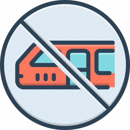 Cancelled, rejected, annulled, bus, avoidance, transport, not allowed icon - Download on Iconfinder