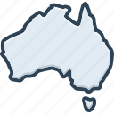 australian, wallaby, australia, map, landmark, canberra, country