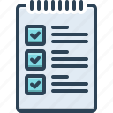 checklist, index, schedule, program, clipboard, tick, questionnaire