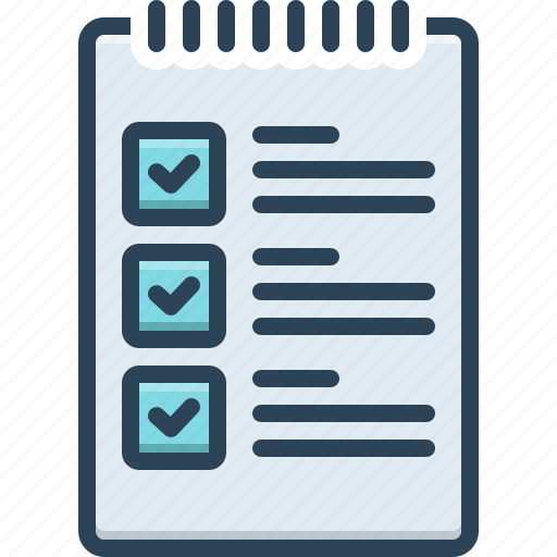 Checklist, index, schedule, program, clipboard, tick, questionnaire icon - Download on Iconfinder