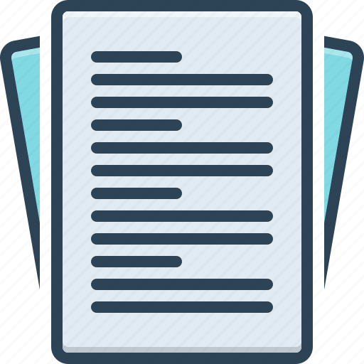 Subsequently, later, document, files, successive, content, paper icon - Download on Iconfinder