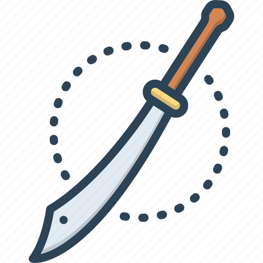 Sword, broadsword, skewer, glaive, backsword, dagger, weapon icon - Download on Iconfinder