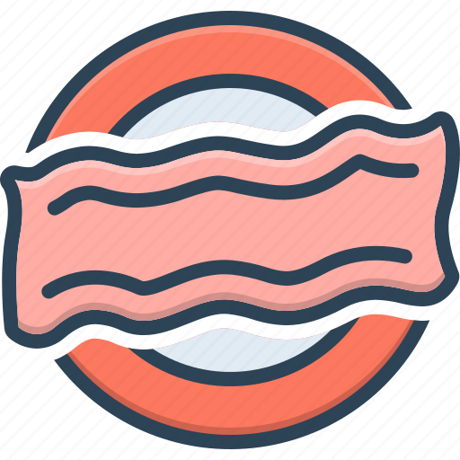 Bacon, pork, pancetta, gammon, sowbelly, rasher, meat icon - Download on Iconfinder