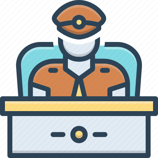 Chief, supervisor, superintendent, director, captain, manager, police icon - Download on Iconfinder