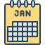 january, annual, calendar, date, month, reminder, schedule 