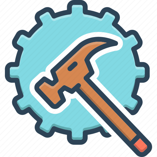Equipped, maintenance, equipment, construction, fix, hammer, service icon - Download on Iconfinder