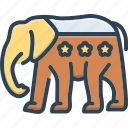 republican, democratic, elephant, political, america, democracy, usa