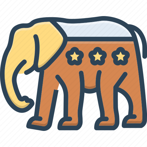Republican, democratic, elephant, political, america, democracy, usa icon - Download on Iconfinder