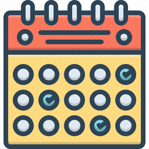 Scheduled, arrange, organize, programme, timetable, calendar, agenda icon - Download on Iconfinder