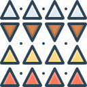 discrepancies, opposite, pattern, shape, triangle