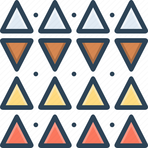 Discrepancies, opposite, pattern, shape, triangle icon - Download on Iconfinder