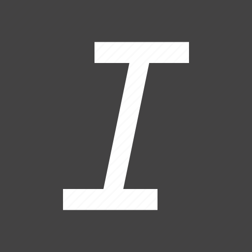 Font, italic, typography icon - Download on Iconfinder