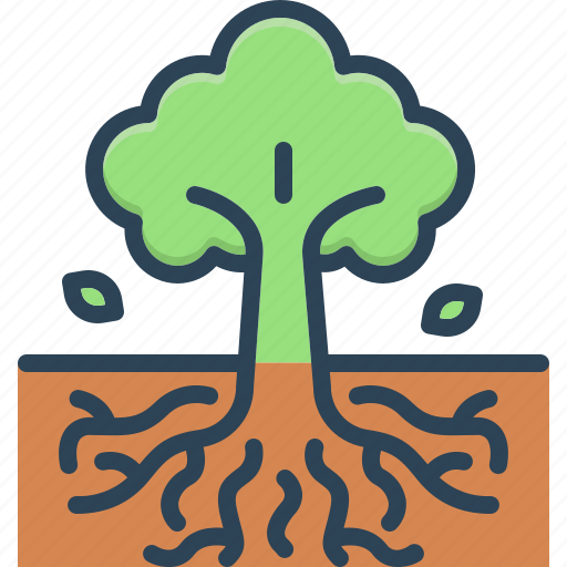 Roots, sprout, botany, rootlet, tree, plant, leaf icon - Download on Iconfinder