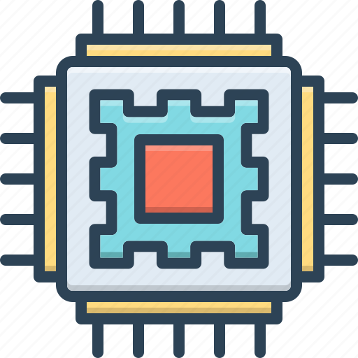 Semiconductor, microprocessor, chip, processor, microchip, hardware, motherboard icon - Download on Iconfinder