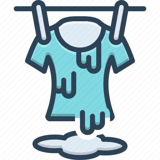 Wet, moist, damp, humid, cloth, hanging, clean icon - Download on Iconfinder
