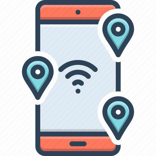 Wherever, app, network, wifi, cellphone, gps, location icon - Download on Iconfinder