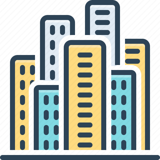 Estates, resource, property, destination, locality, apartment, building icon - Download on Iconfinder