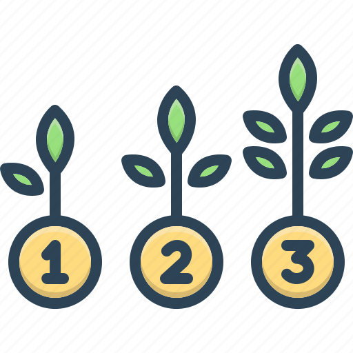 Growth, progress, increase, plant, agriculture, botany, evolution icon - Download on Iconfinder