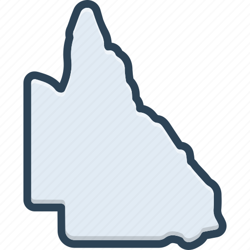Queensland, map, country, border, nation, region icon - Download on Iconfinder
