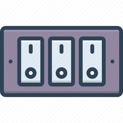 Switches, button, contlor, circuit, breaker, power, electric icon - Download on Iconfinder