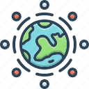 united, earth, universe, planet, circle, banded, together, community, connect, sphere