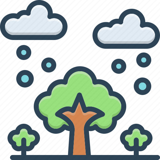 Consequently, nature, cloud, rain, environment, as a result, water cycle icon - Download on Iconfinder