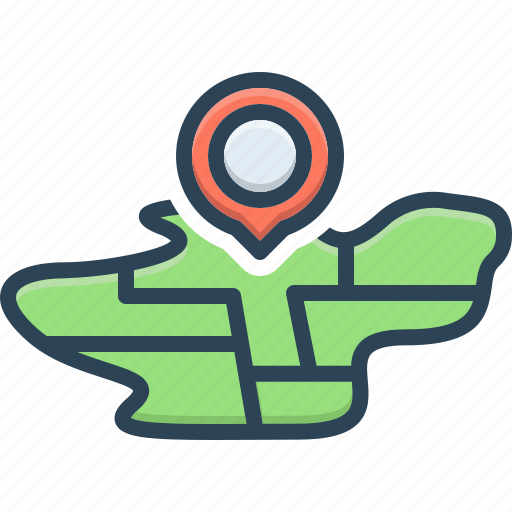 Dis, distance, pin, gps, street, roadmap, navigation icon - Download on Iconfinder