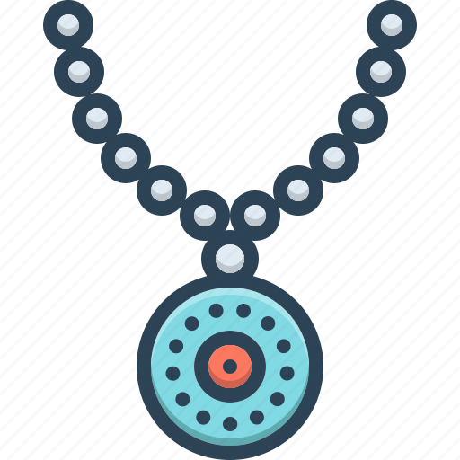 Necklace, chain, choker, beads, pearls, pendant, jewelry necklace icon - Download on Iconfinder